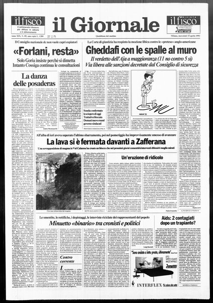 Il giornale : quotidiano del mattino